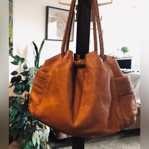 Sale! COLEHAAN Chesnut Brown Satchel Leather Handbag